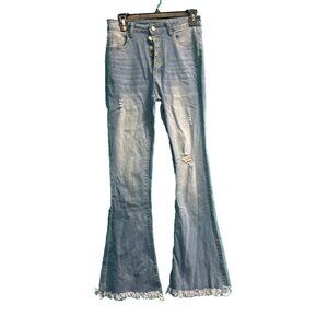 NXH Women's Light Blue Pocket Accent Tapered Jeans Size X-Small NWT A889AFA